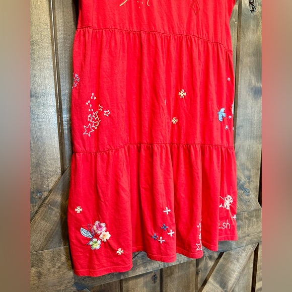 NWT Johnny Was Red Sleeveless Embroidered Dress Sz L - Picture 12 of 14